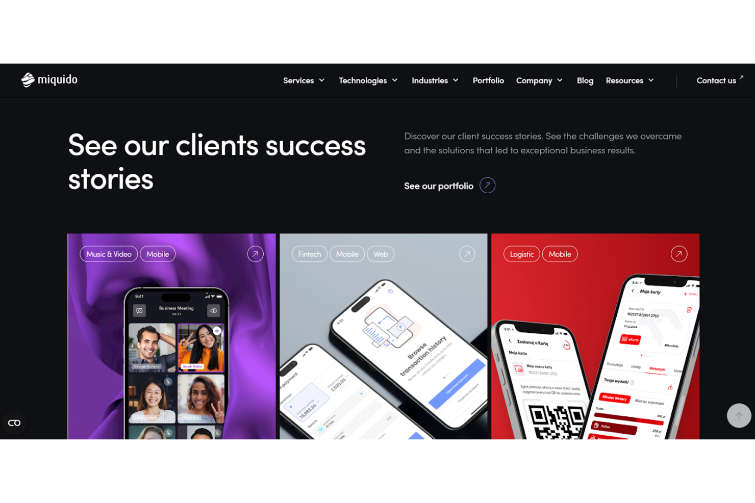 Miquido screenshot - 10 Meilleures Entreprises de Développement d’Applications Android Évaluées en 2026