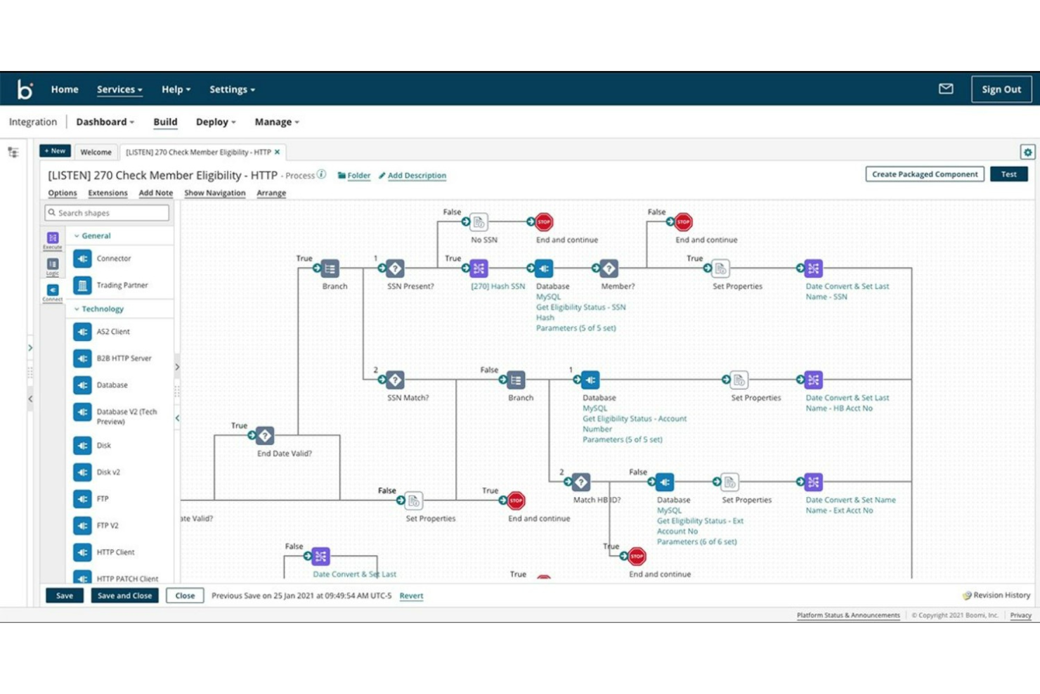 Boomi screenshot - 1 meilleures plateformes d’intégration SaaS évaluées en 2026