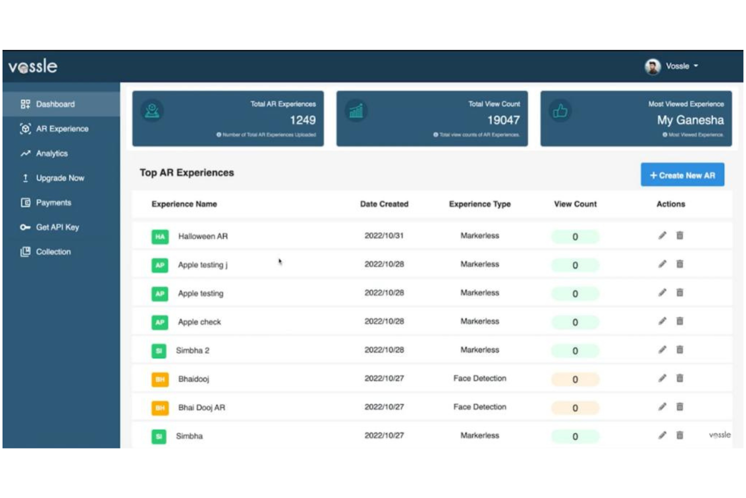 Vossle screenshot - 10 Beste Augmented-Reality-Software-Tools Für 2026