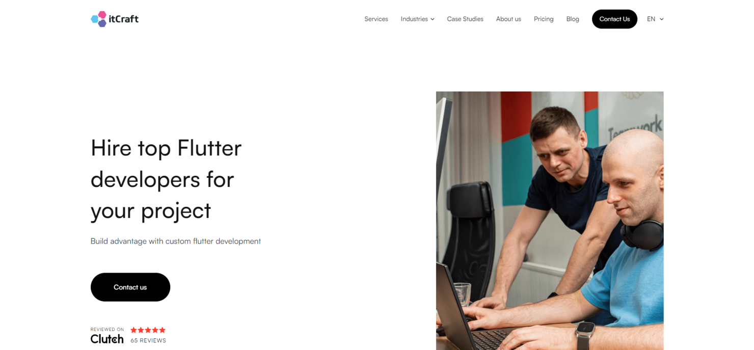 itCraft screenshot - 10 meilleures entreprises de développement d’applications Flutter évaluées en 2026