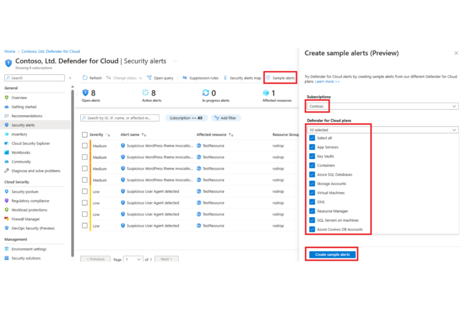 Microsoft Defender for Cloud screenshot - Champions du XDR : Les 10 Meilleurs Logiciels XDR de 2026