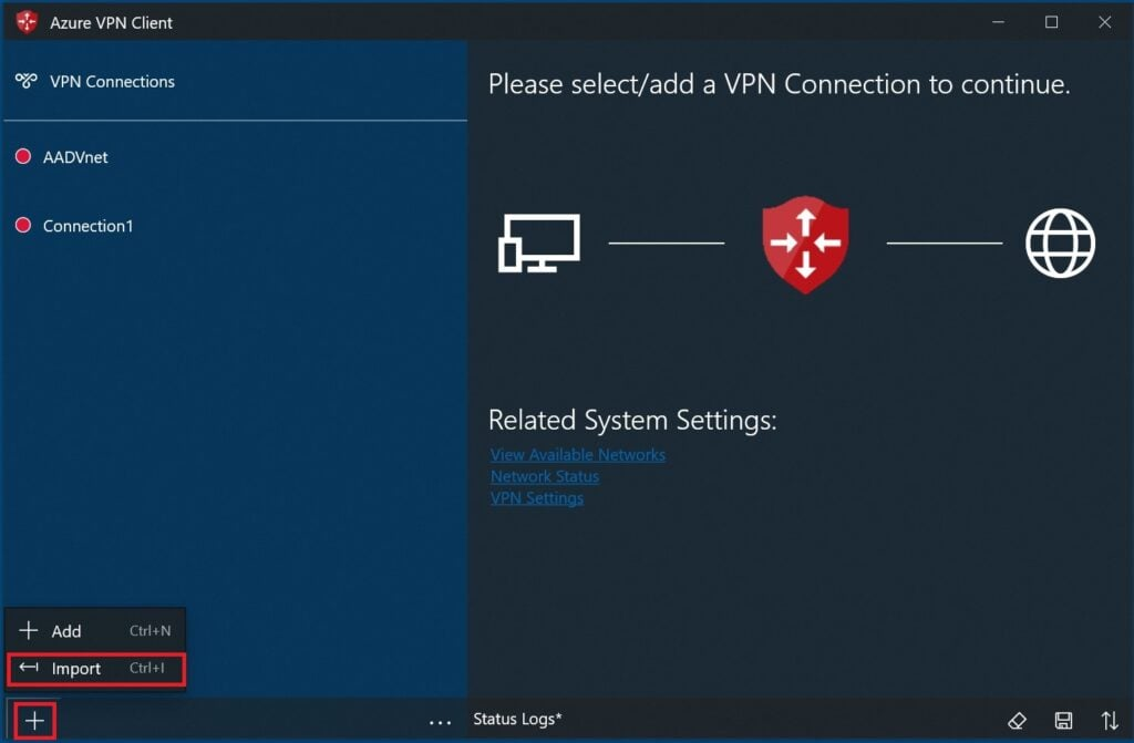 Azure VPN Gateway screenshot - Guide des 10 meilleurs logiciels VPN de 2026