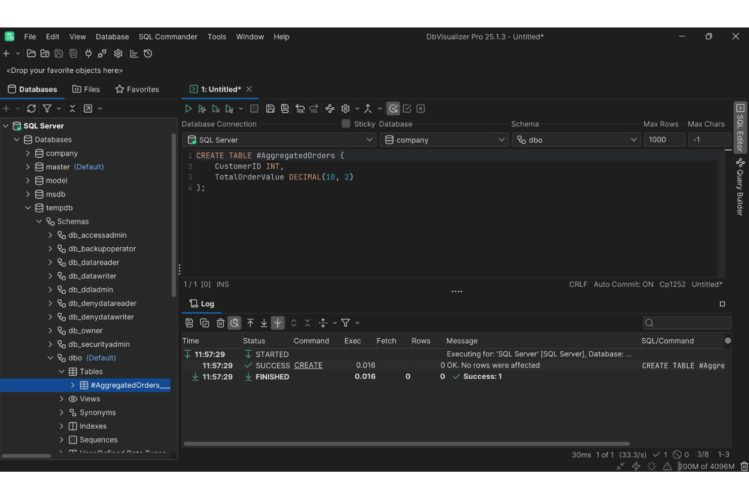DbVisualizer screenshot - Leitfaden zu den 15 besten SQL-Datenbank-Softwares im Jahr 2026