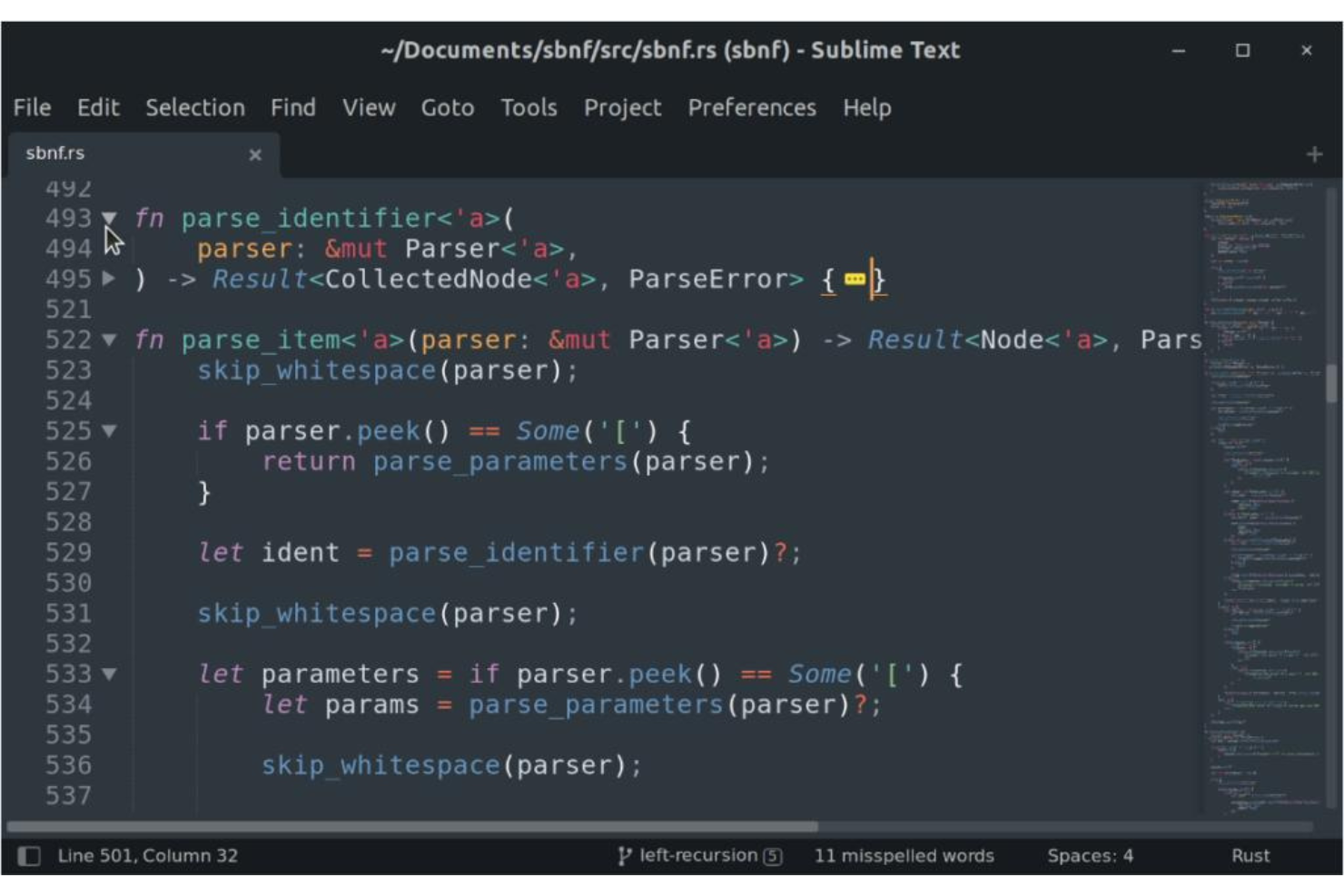 Sublime Text screenshot - 10 Meilleurs Logiciels d’Éditeur de Texte pour la Programmation en 2026