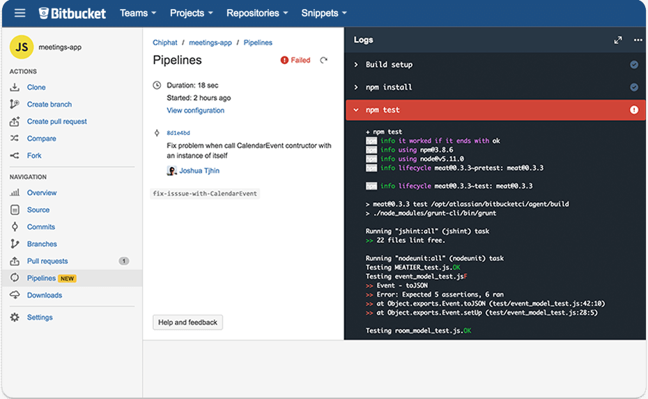 Bitbucket screenshot - Top 10 Versionskontrollsysteme – Der Kaufratgeber