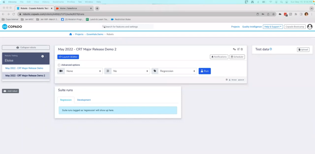 Copado screenshot - 10 meilleurs logiciels d’automatisation des tests sous les projecteurs de 2026
