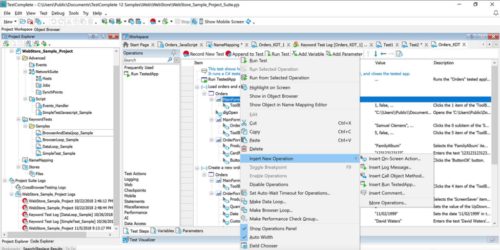 TestComplete screenshot - 10 Beste Testautomatisierungssoftware im Rampenlicht von 2026