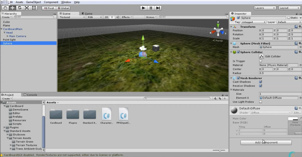 Cardboard screenshot - Plongée Profonde : Les 10 Meilleurs Logiciels de Réalité Virtuelle de 2026