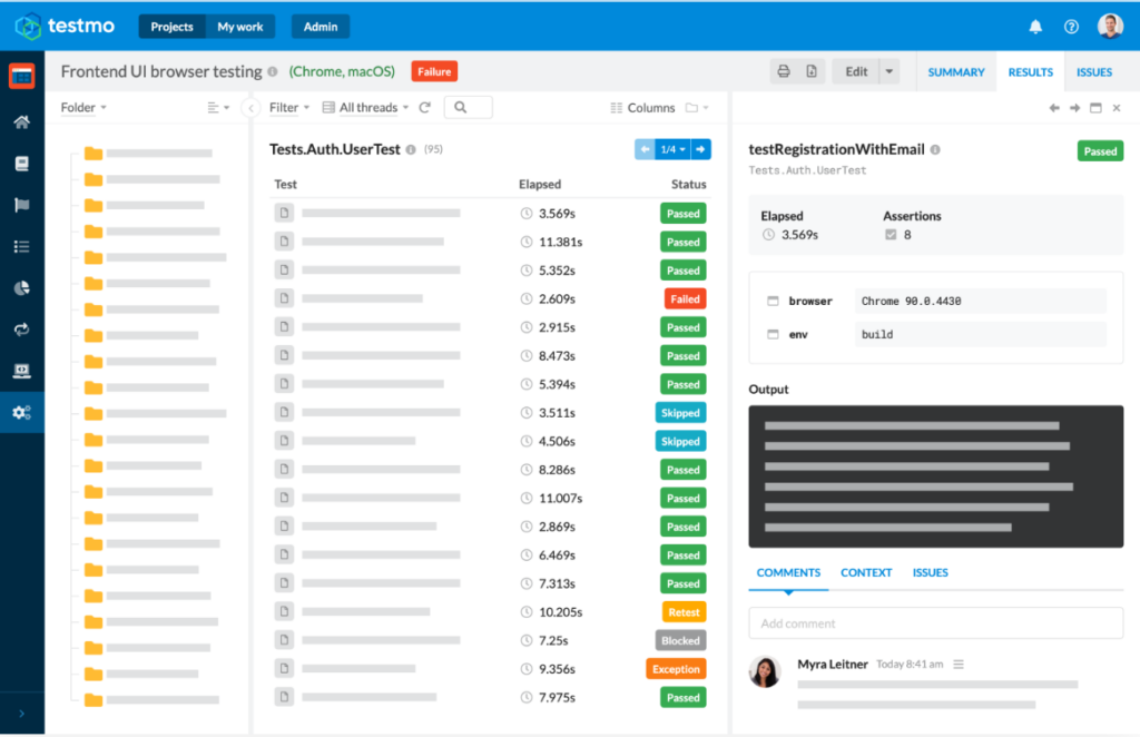 Cucumber screenshot - 10 meilleurs logiciels d’automatisation des tests sous les projecteurs de 2026