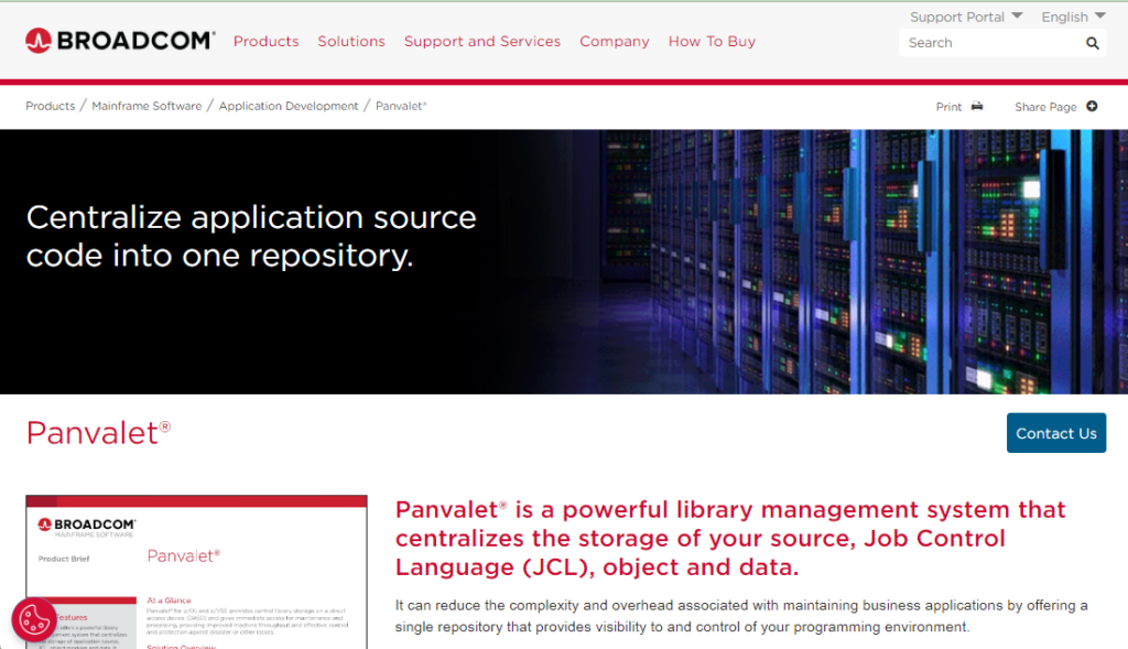 CA Panvalet screenshot - Top 10 Versionskontrollsysteme – Der Kaufratgeber