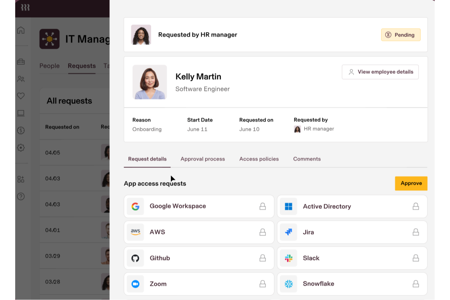 Rippling IT screenshot - Au-delà du basique : 10 meilleurs logiciels d’approvisionnement utilisateur de 2026