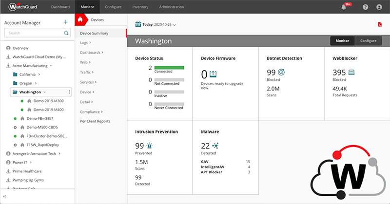 WatchGuard screenshot - 10 Meilleurs Logiciels de Gestion Unifiée des Menaces en 2026