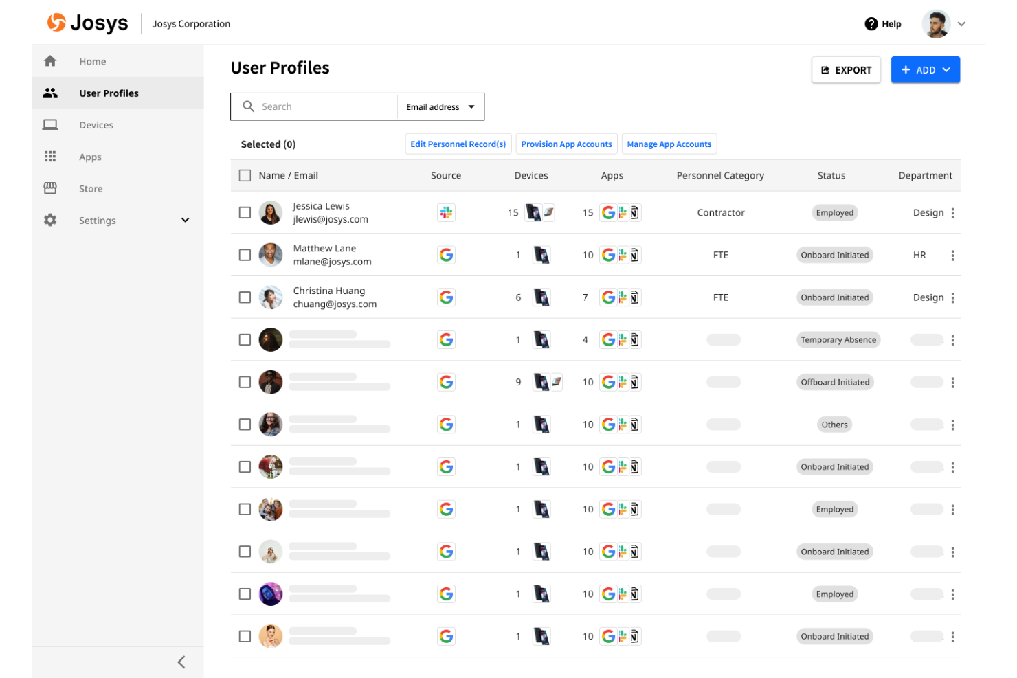 Josys screenshot - Top 10 des meilleurs logiciels de gestion des systèmes de 2026