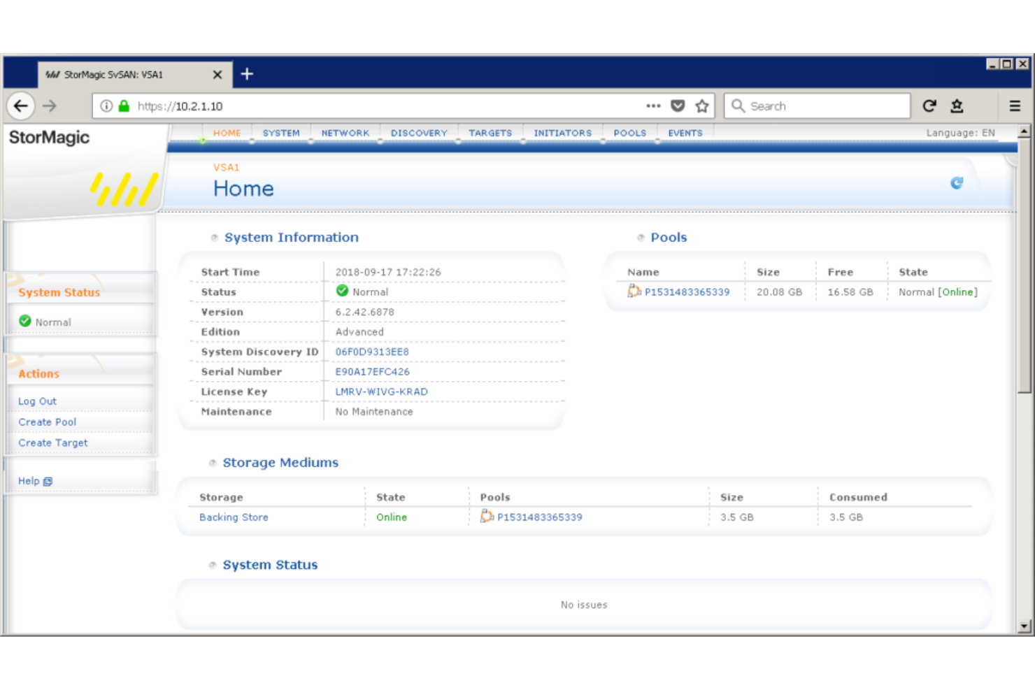 StorMagic screenshot - 1 Beste Speicher-Virtualisierungssoftware 2026