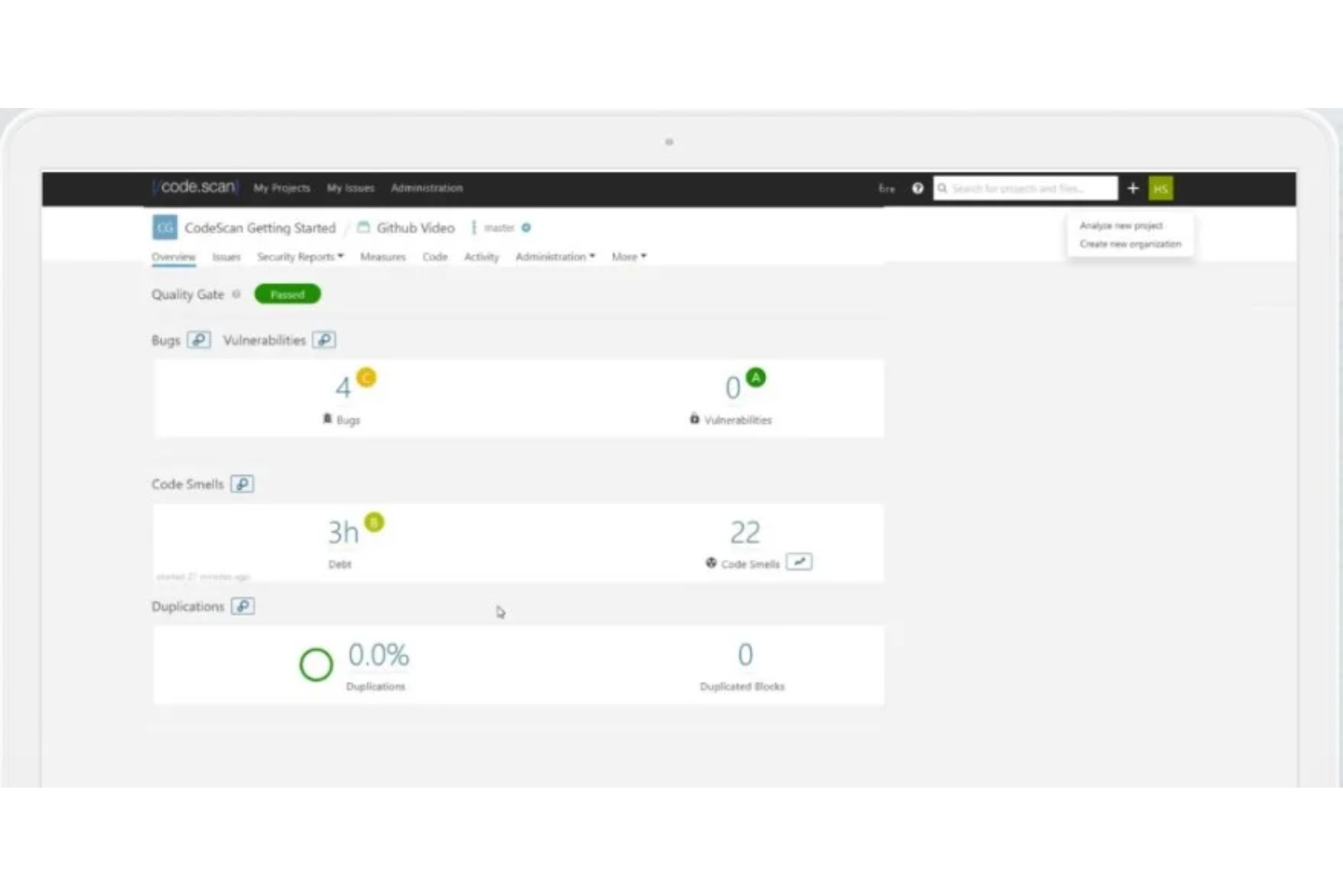 CodeScan screenshot - 10 Beste Software für Quellcodeverwaltung im Jahr 2026 getestet