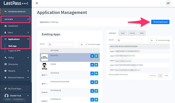 LastPass Single Sign-On (SSO) screenshot - Débloquer l’accès facile : liste des 10 meilleures solutions d’authentification unique de 2026