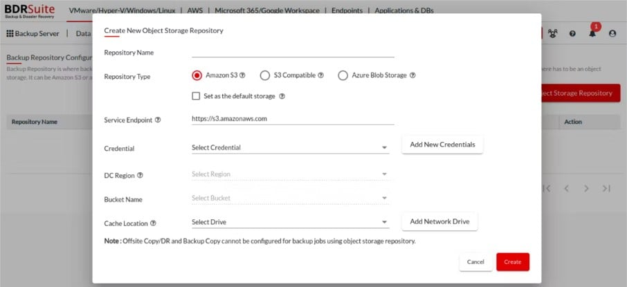 BDRSuite Backup &amp; Replication screenshot - 10 Server-Backup-Lösungen & wie sie sich 2026 vergleichen