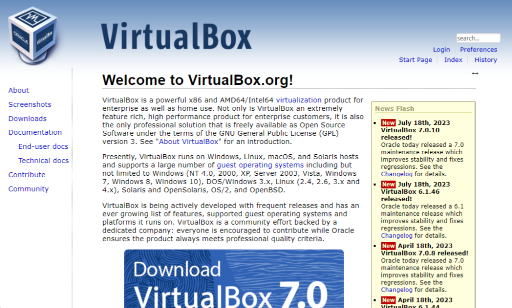 VirtualBox screenshot - 10 Beste Server-Virtualisierungssoftware-Auswahlen für 2026