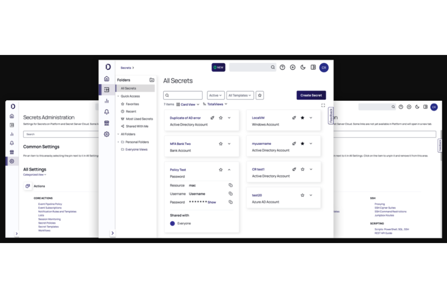 Delinea Secret Server screenshot - Die 10 besten Tools für Geheimnisverwaltung im Test 2026