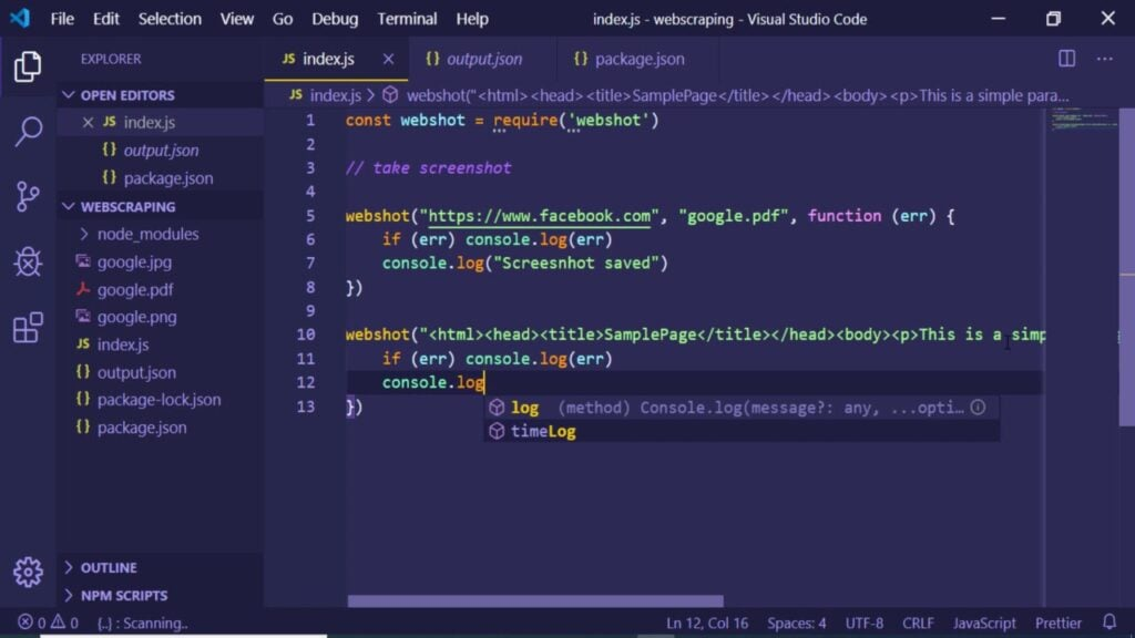 Node.js screenshot - Guide Pratique des 10 Meilleurs Logiciels d’Exécution