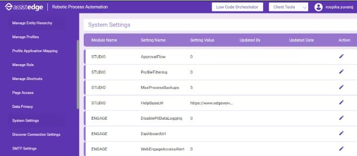EdgeVerve Systems AssistEdge screenshot - 10 beste Software für Robotic Process Automation im 2026