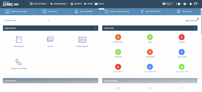 Comodo RMM screenshot - 20 Meilleurs Outils de Surveillance et Gestion à Distance de 2026