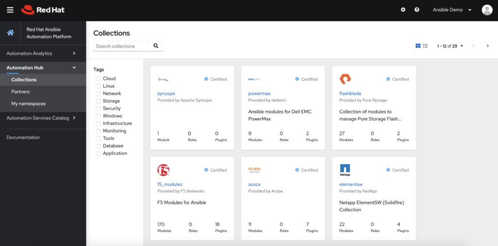 Red Hat Ansible Automation Platform screenshot - 10 Beste Netzwerkautomatisierungssoftware 2026