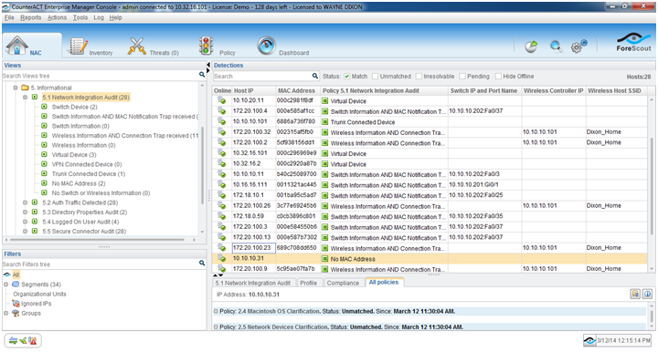 Forescout screenshot - 10 beste Network Access Control-Programme 2026