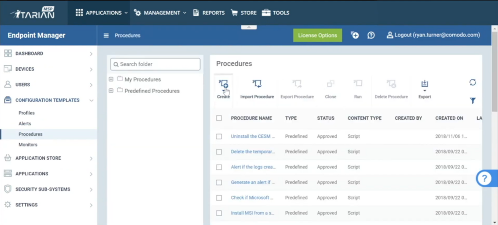 ITarian screenshot - Les 10 meilleurs logiciels de gestion des correctifs de 2026
