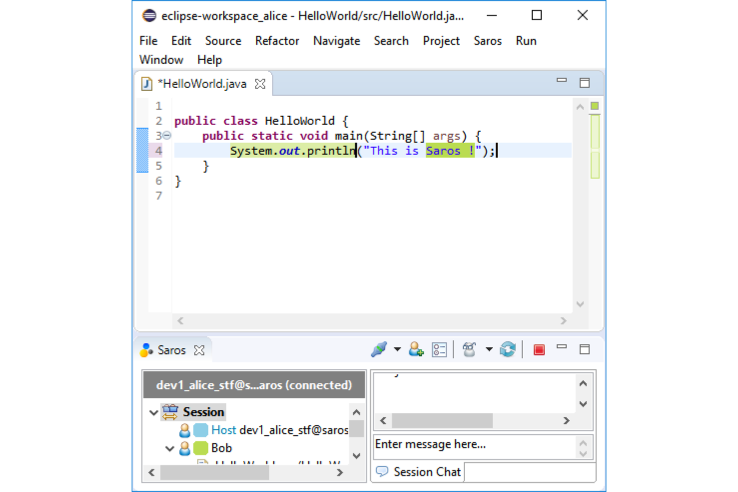 Saros screenshot - 10 meilleurs outils de programmation en binôme examinés en 2026