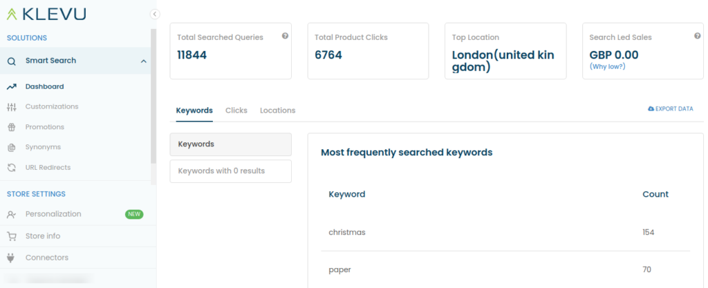 Klevu screenshot - Umfassender Leitfaden zu den Top 10 NLP-Software-Tools des Jahres 2026