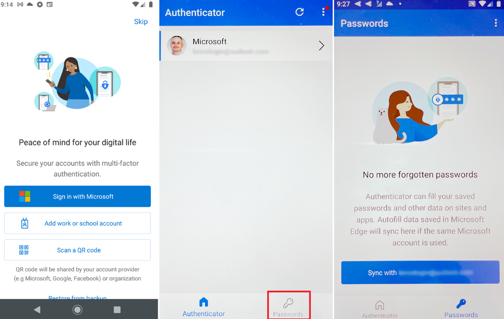 Microsoft Authenticator screenshot - 10 beste Multi-Faktor-Authentifizierungssoftwares 2026