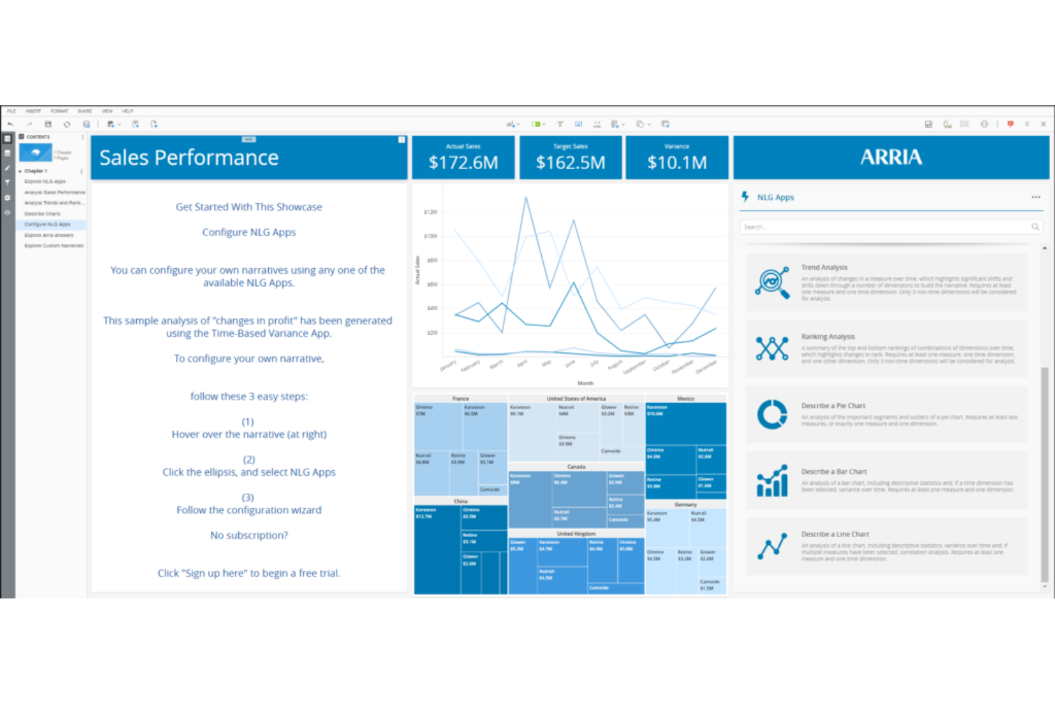 Arria NLG screenshot - Die 10 besten Softwarelösungen zur natürlichen Sprachgenerierung 2026
