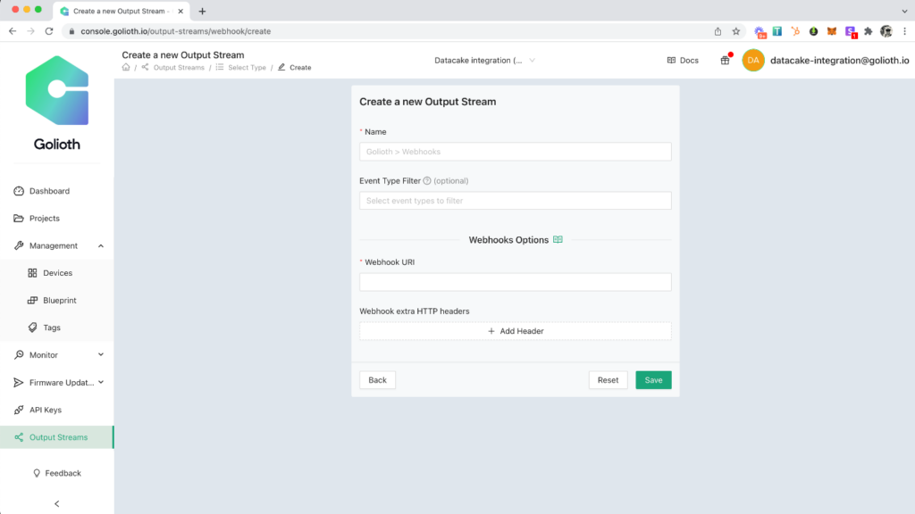 Golioth screenshot - Cartographie des 10 meilleures plateformes de développement IoT de 2026