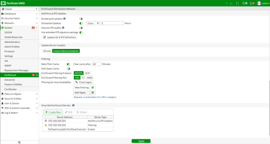 FortiGuard screenshot - 10 beste Managed Detection and Response Services 2026