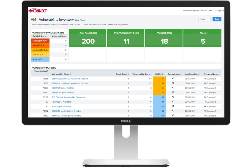 Tripwire screenshot - 20 meilleurs logiciels de gestion des incidents analysés en 2026