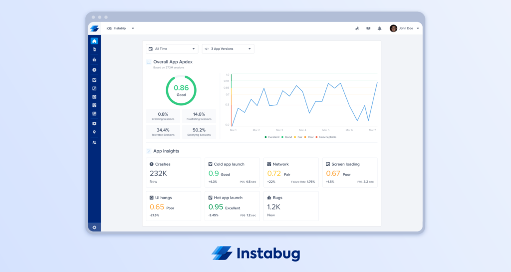 Instabug screenshot - 10 meilleurs outils de rapport de crash mobile évalués en 2026