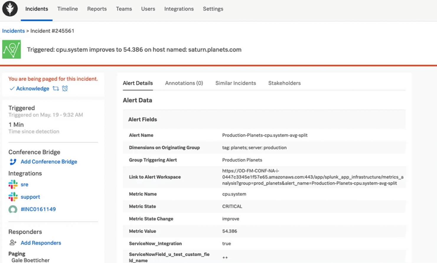 Splunk screenshot - 20 meilleurs logiciels de gestion des incidents analysés en 2026