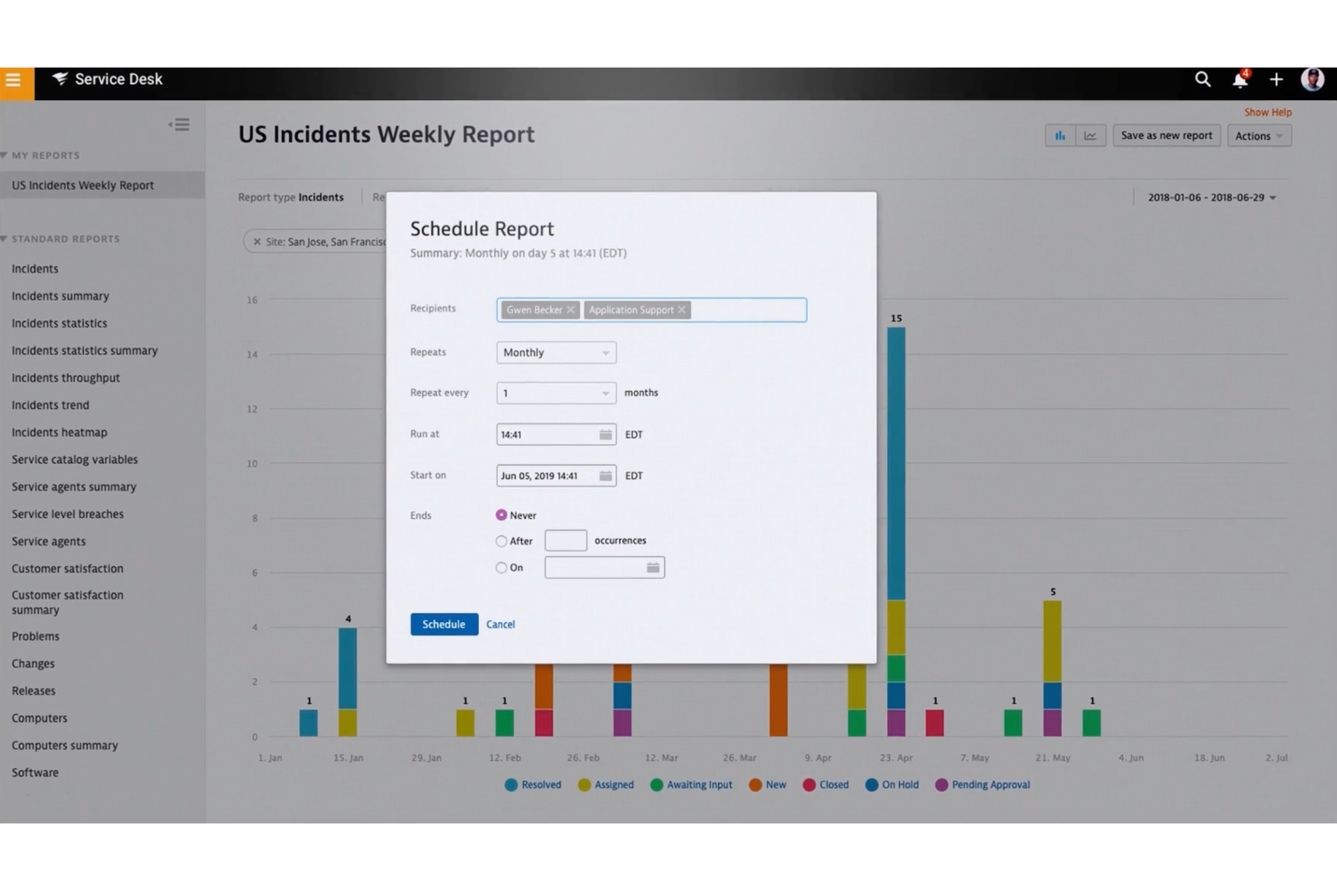 SolarWinds IT Service Desk Software screenshot - 15 Meilleurs Logiciels de Gestion des Incidents Passés en Revue en 2026