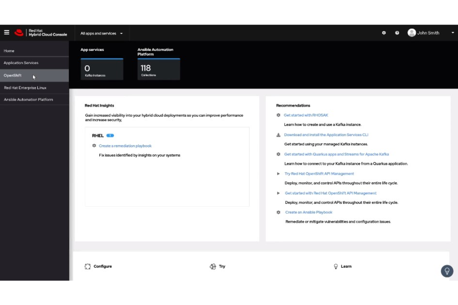 Red Hat Hybrid Cloud screenshot - 10 Beste Hybrid-Cloud-Software im Test 2026