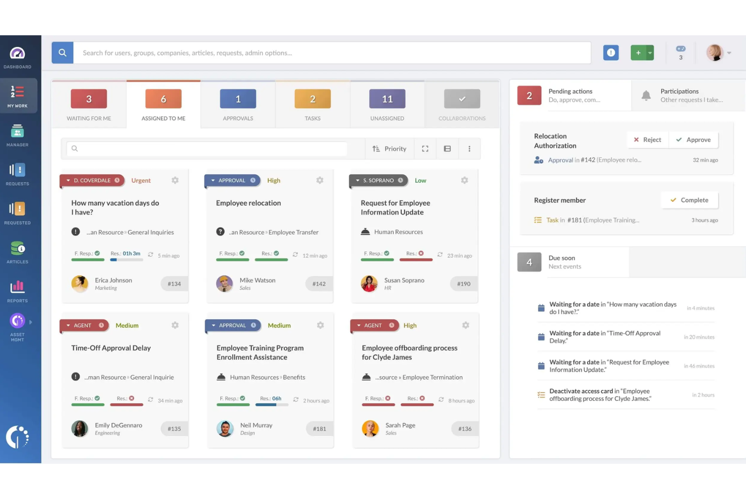 InvGate Service Management screenshot - Leitfaden zu den 1 besten ITSM-Tools 2026