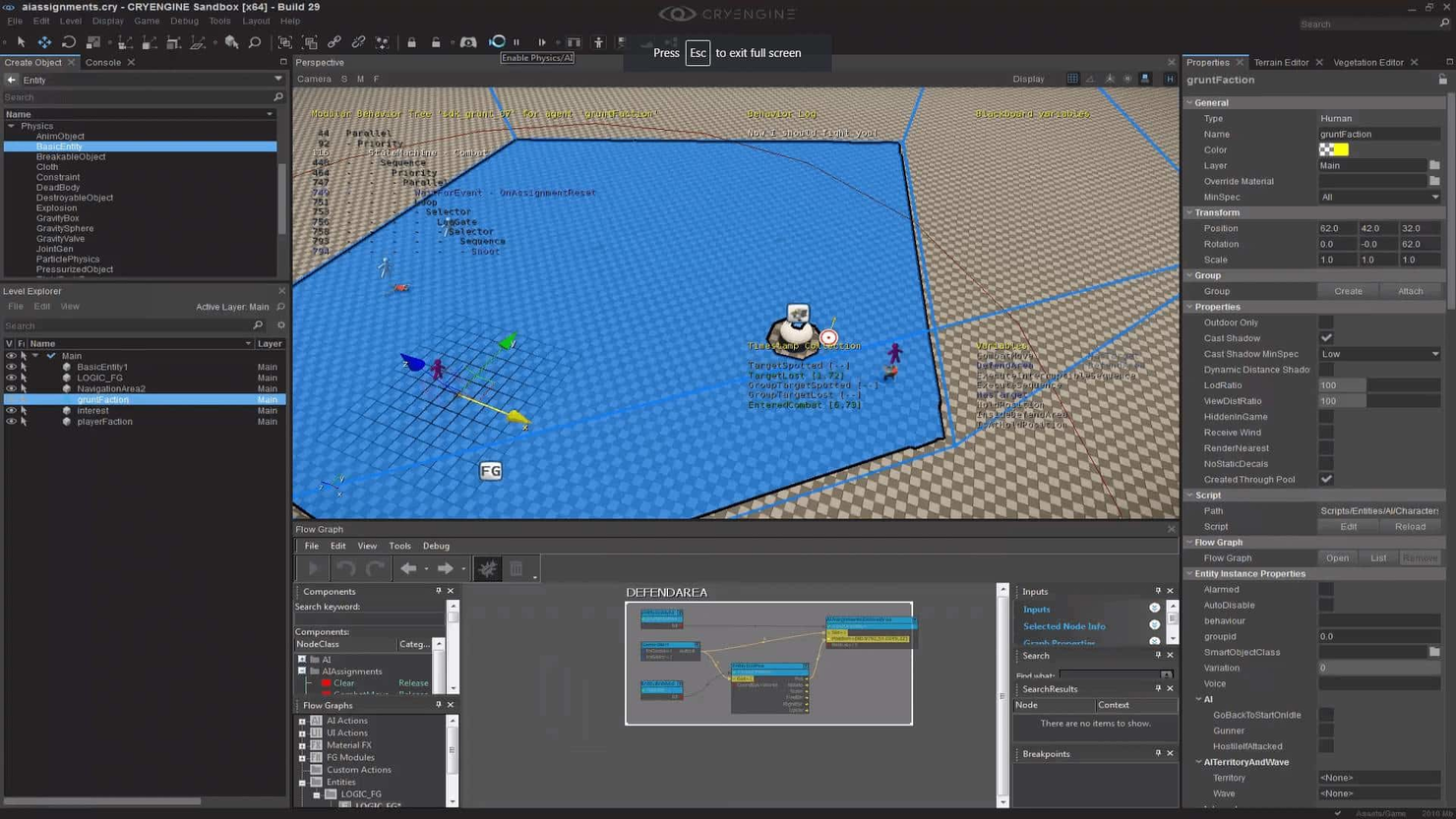 CryEngine screenshot - 10 meilleurs logiciels de développement de jeux en 2026