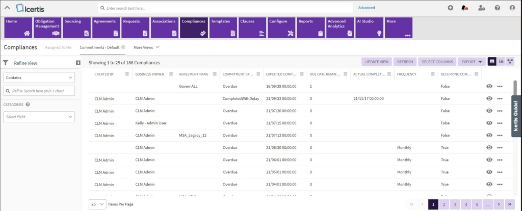 Icertis Contract Management screenshot - Die Top 10 IT-Vertragsmanagement-Softwarelösungen des Jahres 2026