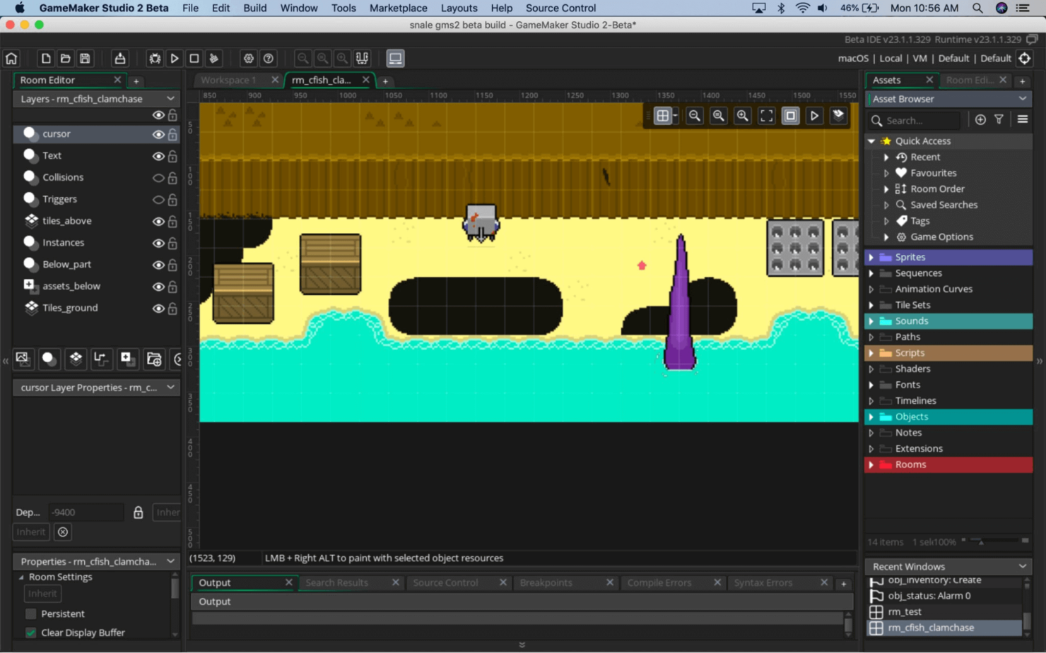 GameMaker screenshot - 10 meilleurs logiciels de développement de jeux en 2026