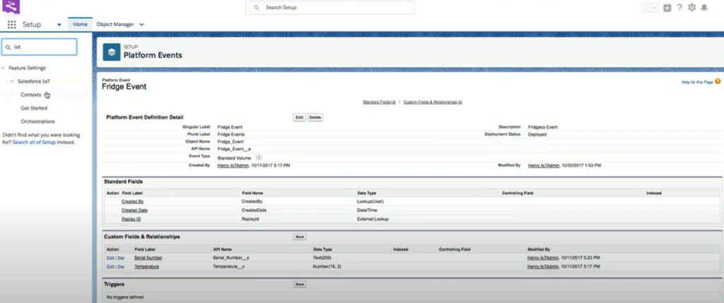Salesforce IoT Cloud screenshot - Naviguer parmi les 10 meilleures plateformes IoT de 2026