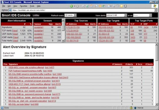 Snort screenshot - 10 Beste Intrusion-Detection-Software 2026 Enthüllt