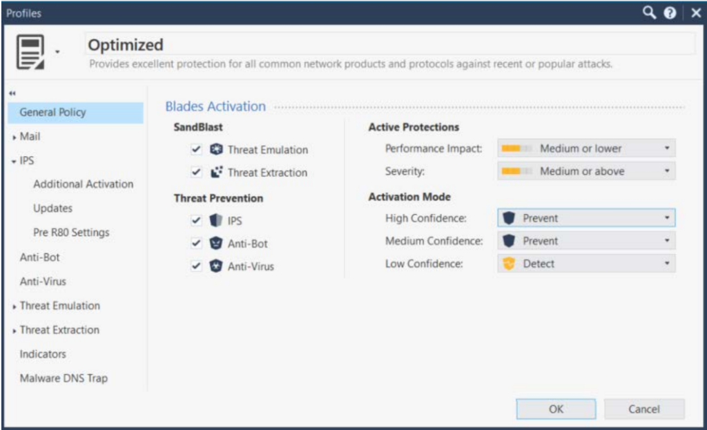 Check Point IPS screenshot - 10 beste Systeme zur Erkennung & Verhinderung von Eindringversuchen 2026