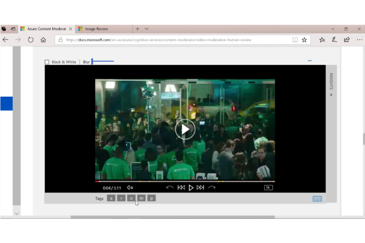 Azure Content Moderator screenshot - Guide des 10 meilleurs logiciels de reconnaissance d’image de 2026