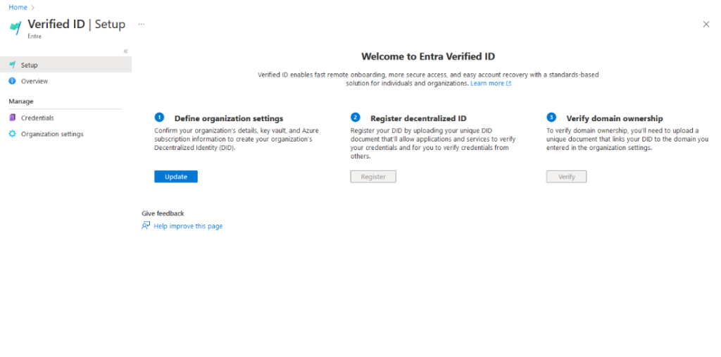 Microsoft Entra Verified ID screenshot - 10 meilleurs outils de gestion des identités et des accès en 2026