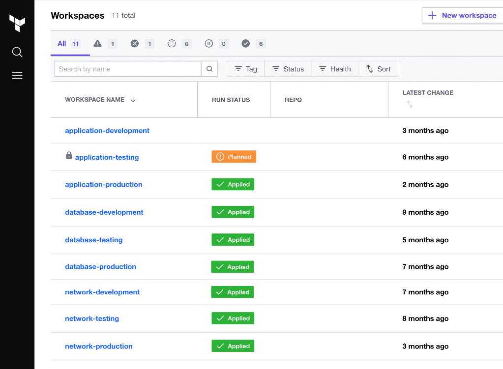 Terraform screenshot - 10 meilleurs outils IAC évalués en 2026